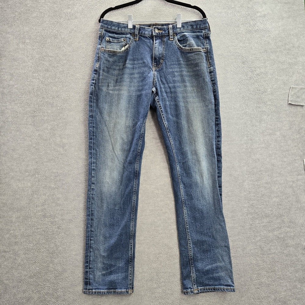 Banana Republic Men Jeans 32X32 Blue Denim Athletic Button 32" Inseam